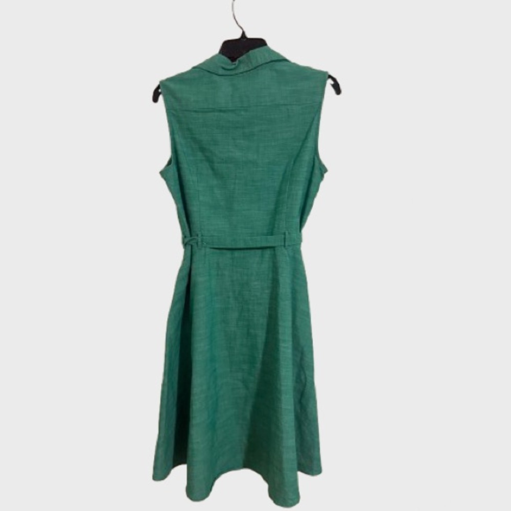 Sharagano Teal Sleeveless Midi Dress - Picture 2 of 5